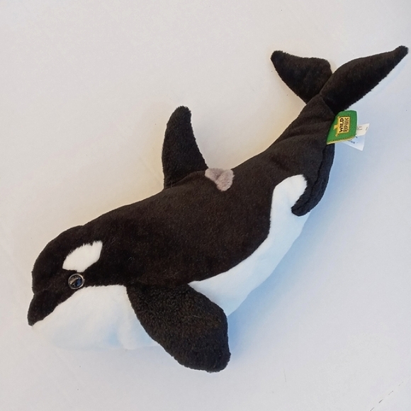 Orca Whale Plush Stuffed Animal - Picture 2 of 4
